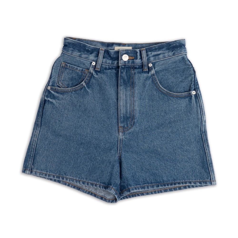 James Street Co NWT 29 JS Relaxed Denim Short Mid Wash - Picture 4 of 12